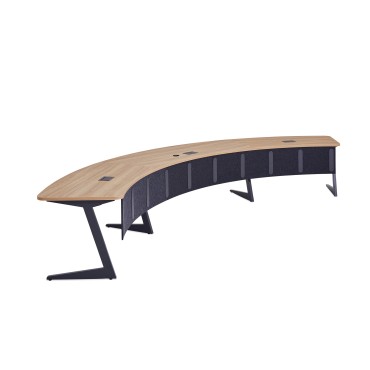 Mesa de reunião em arco