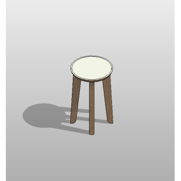 Mesa de canto redonda