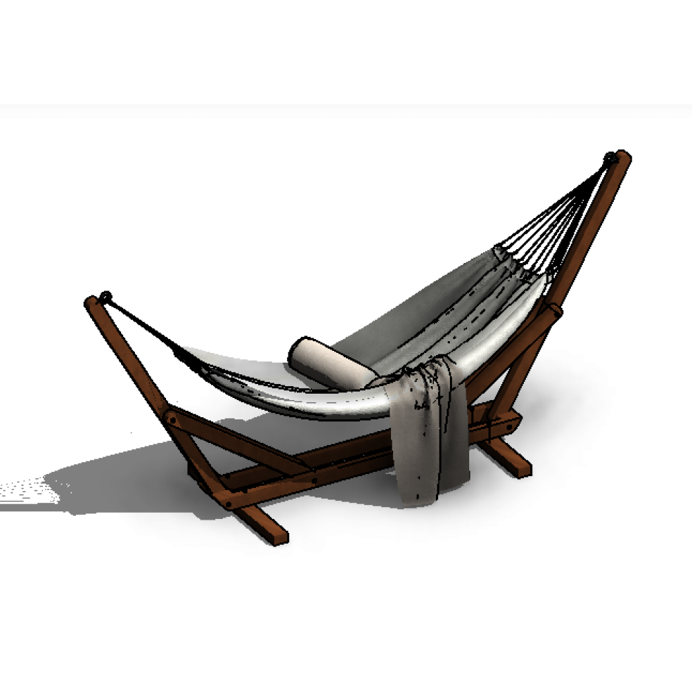 Rede com suporte Hammock