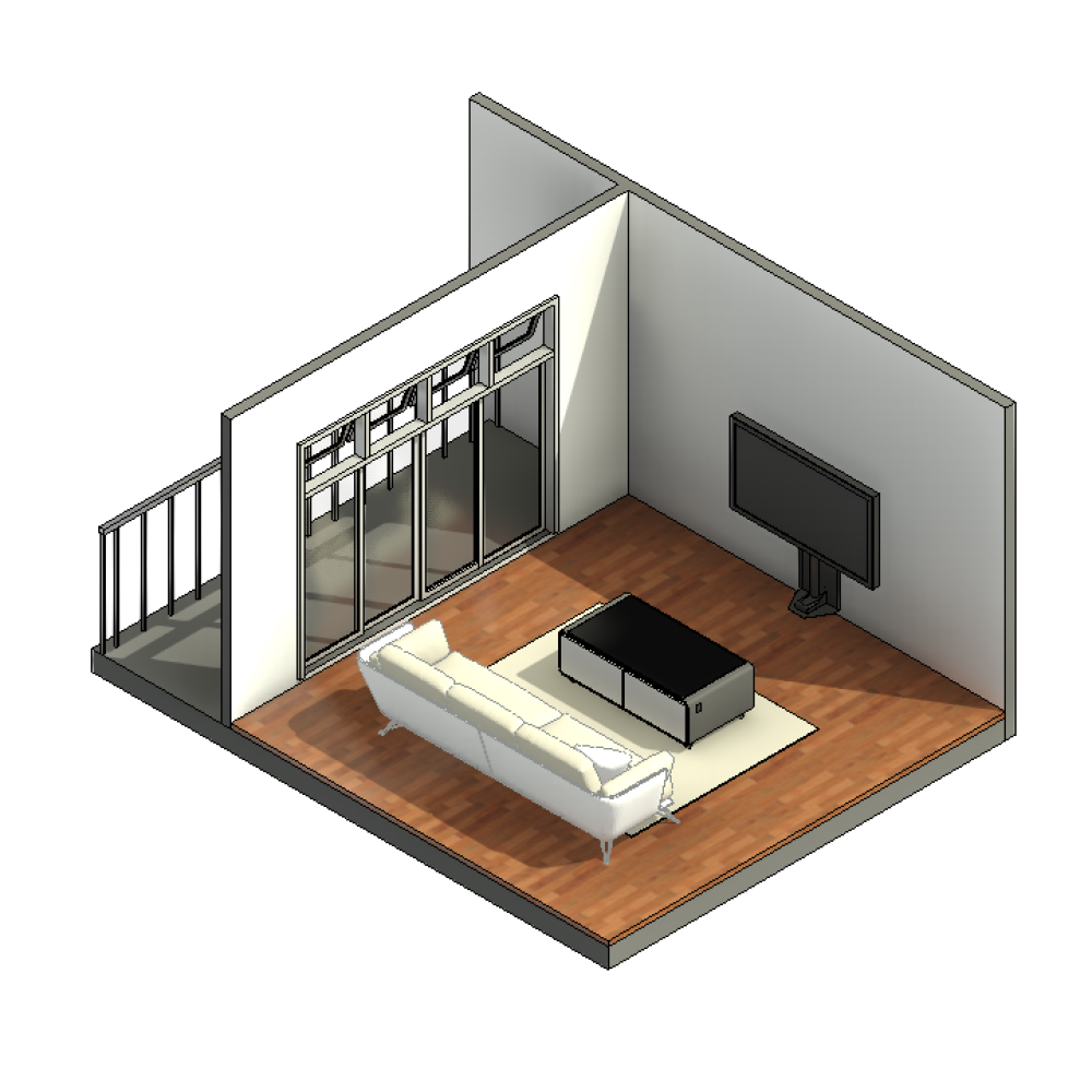 Sala de TV de apartamento