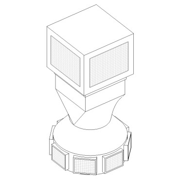 Difusor Ar condicionado 8 saídas