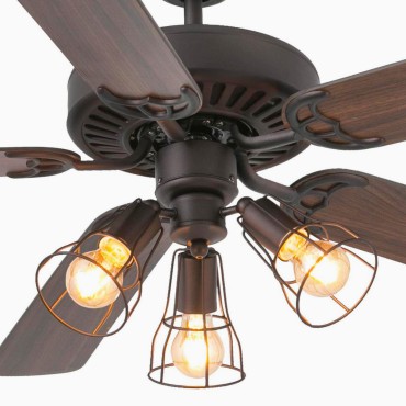Ventilador de Teto Clássico com Luz