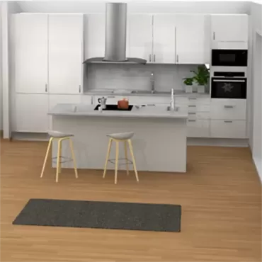 Cozinha Completa com Ilha branca