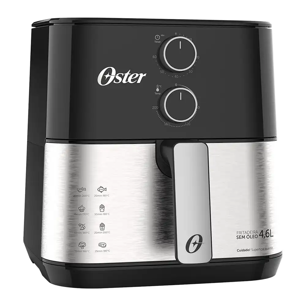 Fritadeira Air Fryer Inox Compact 4,6L Oster