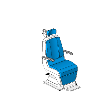 Cadeira hospitalar reclinável