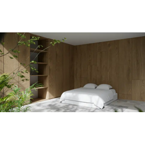Ambiente quarto com cama box baú