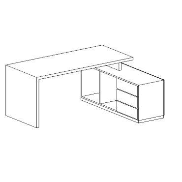 Mesa escrivaninha em L