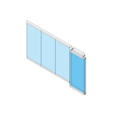 Porta Painel Vidro deslizante mão amiga
