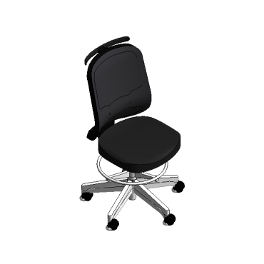 Cadeira de escritório sem braços