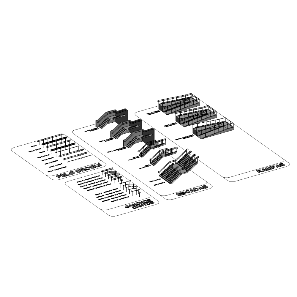 Pack de Corrimão, Rampa e Escada ABNT9050
