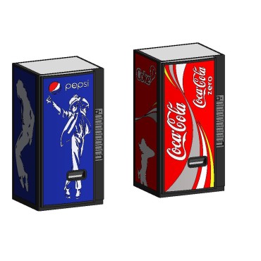Máquina Pepsi e Coca