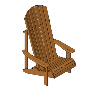 Cadeira de descanso madeira