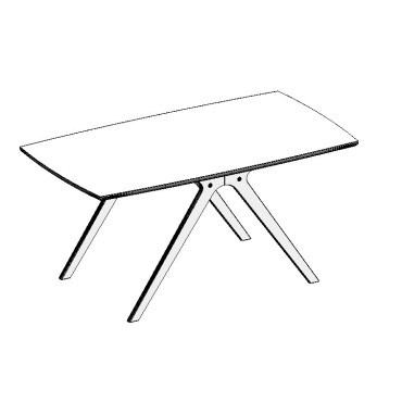 Mesa de madeira branca