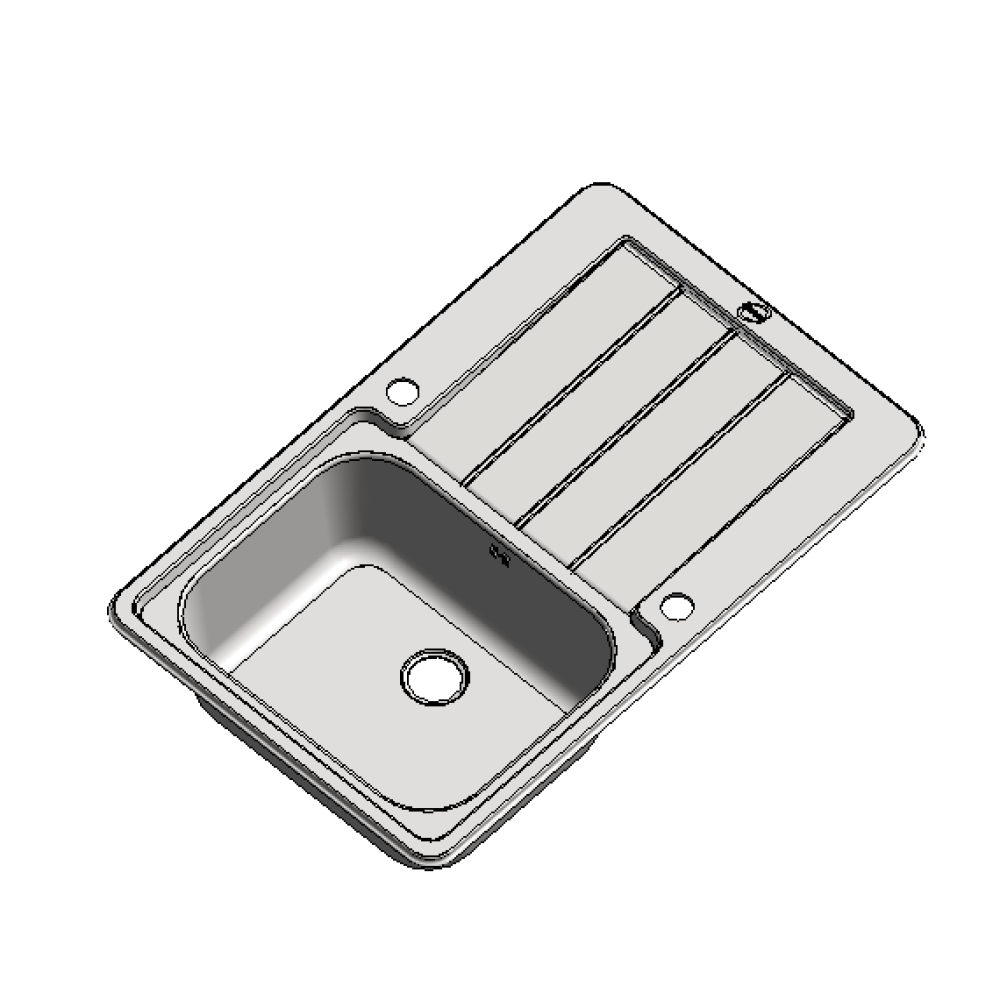 Pia de inox moderna para cozinha